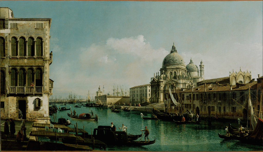 Italian View of the Grand Canal and the Dogana 1743.gif
